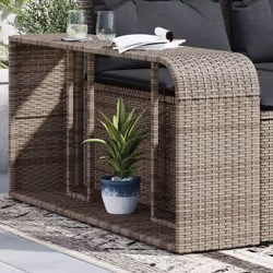 Ces étagères de rangement en résine tressée sont un supplément idéal à votre piscine, spa, jardin et tout autre espace de vie ...