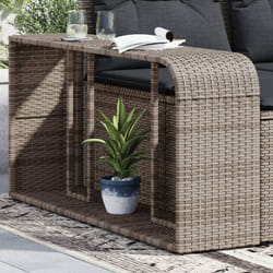 Vidaxl - tagères de rangement 2 pcs gris résine tressée