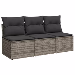 VidaXL 366139, 3 siège(s), Gris foncé, 110 kg, 1650 mm, 620 mm, 690 mm
