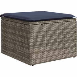 Ce pouf d'extérieur en rotin contemporain apporte une ambiance sympa aux espaces extérieurs, vous offrant un endroit conforta ...