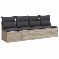 VidaXL 366178, 4 siège(s), Gris foncé, 110 kg, 2200 mm, 620 mm, 690 mm