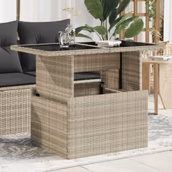 VidaXL 366183 table de jardin Gris