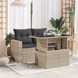 VidaXL 366183 table de jardin Gris