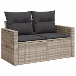 VidaXL 366185, 2 siège(s), Gris foncé, 110 kg, 1240 mm, 620 mm, 690 mm