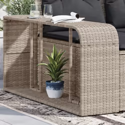 Ces étagères de rangement en résine tressée sont un supplément idéal à votre piscine, spa, jardin et tout autre espace de vie ...