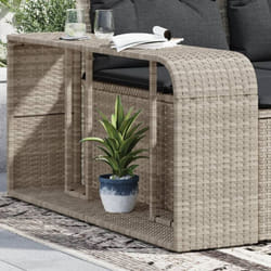 Vidaxl - tagères de rangement 2 pcs gris clair résine tressée