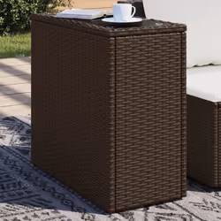 VidaXL 366214 table de jardin Noir, Marron