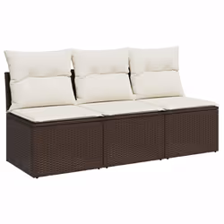 VidaXL 366218, 3 siège(s), Crème, 110 kg, 1720 mm, 620 mm, 690 mm