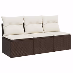 VidaXL 366219, 3 siège(s), Crème, 110 kg, 1650 mm, 620 mm, 690 mm