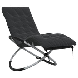 VidaXL 3213545 chaise d'extérieur Linge Siège rembourré Acier, Textile Noir