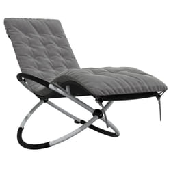VidaXL 3213547 chaise d'extérieur Linge Siège rembourré Acier, Textile Gris