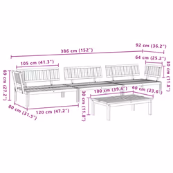 VidaXL 3209435 Canapé de patio - Vue supplémentaire 8