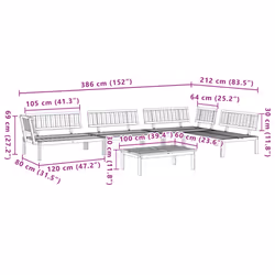 VidaXL 3209438 Canapé de patio - Vue supplémentaire 8