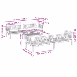 VidaXL 3209444 Canapé de patio - Vue supplémentaire 7
