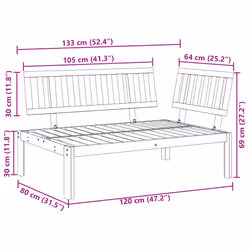 VidaXL 365844 Canapé de patio - Vue supplémentaire 8