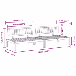 VidaXL 365852 Canapé de patio - Vue supplémentaire 7