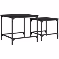 Ces deux tables basses gigognes constituent une solution astucieuse pour les petites espaces de vie ou toute zone avec un esp ...