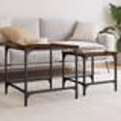vidaXL Tables basses gigognes 2 pcs chêne fumé bois d'ingénierie