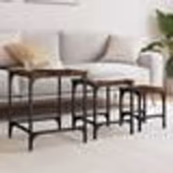 vidaXL Tables basses gigognes 3 pcs chêne fumé bois d'ingénierie