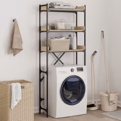 Cette étagère pour lave-linge à 3 niveaux est une solution parfaite pour créer des espaces de rangement supplémentaires dans  ...