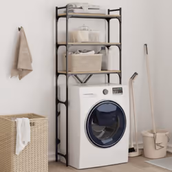 Cette étagère pour lave-linge à 3 niveaux est une solution parfaite pour créer des espaces de rangement supplémentaires dans ...