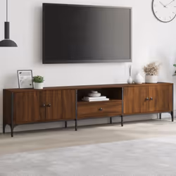 Doté d'un design à la fois tendance et pratique, ce meuble TV deviendra un point central de votre pièce. Matériau robuste et  ...
