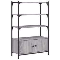VidaXL 838996, Gris, Chêne, Métal, Bois, 20 kg, 700 mm, 300 mm