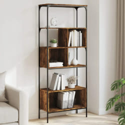 vidaXL Bibliothèque - Chêne fumé 76x33x188.5 cm
