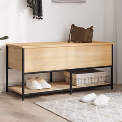 Ce banc de rangement conçu à la fois pour s'asseoir et pour ranger attirera sûrement tous les regards dans votre décoration i ...