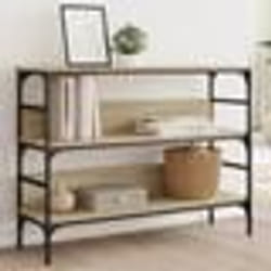 vidaXL Table console chêne sonoma 100x32x75 cm bois d'ingénierie
