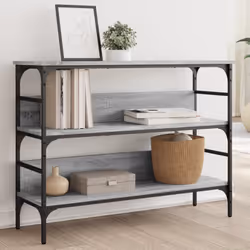 Ajoutez une touche d'élégance à votre entrée, salon ou couloir avec cette table console élégante. Matériau durable : le bois  ...