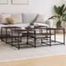 vidaXL Table basse chêne marron 121x121x40 cm bois d'ingénierie