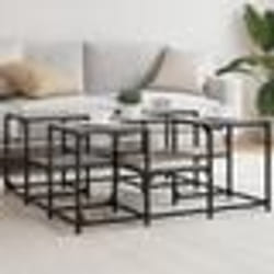 vidaXL Table basse sonoma gris 91x91x40 cm bois d'ingénierie