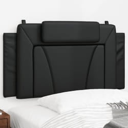 Coussin de tête de lit noir 100 cm similicuir Vidaxl