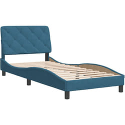 Vidaxl - Cadre de lit sans matelas bleu 80x200 cm velours