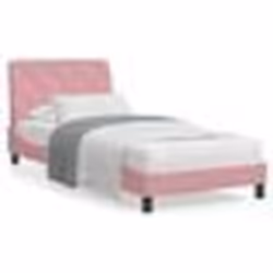 vidaXL Cadre de lit sans matelas rose 80x200 cm velours - 80 x 200 cm