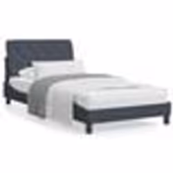 vidaXL Cadre de lit sans matelas gris foncé 100x200 cm velours - 100 x 200 cm