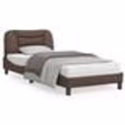 vidaXL Cadre de lit sans matelas marron 80x200 cm similicuir - 80 x 200 cm