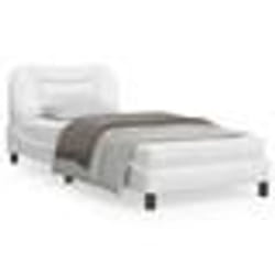 vidaXL Cadre de lit sans matelas blanc 90x190 cm similicuir - 90 x 190 cm