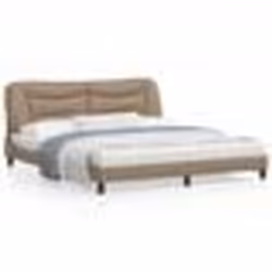 vidaXL Cadre de lit sans matelas cappuccino 180x200 cm similicuir - 180 x 200 cm