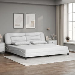 vidaXL Cadre de Lit sans Matelas Hvar Lit Rembourré Sommier à Lattes Lit Double Lit Adulte de Chambre à Coucher 3208024
