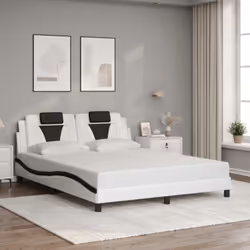 Obtenez une meilleure nuit de sommeil reposante grâce à ce cadre de lit avec tête de lit ! Il est un supplément accueillant à ...