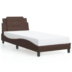 vidaXL Cadre de lit sans matelas marron 80x200 cm similicuir