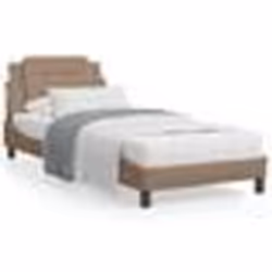 vidaXL Cadre de lit sans matelas cappuccino 90x190 cm similicuir - 90 x 190 cm