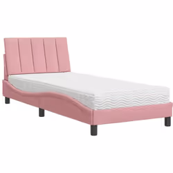 Obtenez une meilleure nuit de sommeil reposante grâce à ce lit avec matelas ! Il est un supplément accueillant à toute chambr ...