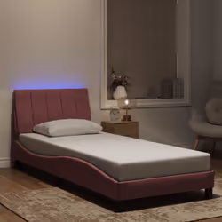 Obtenez une meilleure nuit de sommeil reposante grâce à ce cadre de lit avec lumières LED ! Il est un supplément accueillant  ...