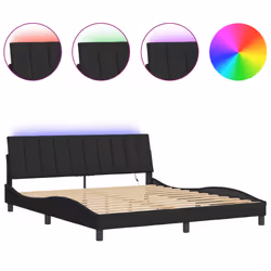 VidaXL 3213795, Noir, 1850 mm, 2,18 m, 745 mm, 1800 x 2000 mm, 1 pièce(s)