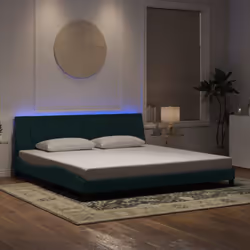 Obtenez une meilleure nuit de sommeil reposante grâce à ce cadre de lit avec lumières LED ! Il est un supplément accueillant  ...