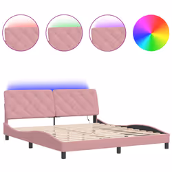 VidaXL 3213872, Rose, 1850 mm, 2,18 m, 745 mm, 1800 x 2000 mm, 1 pièce(s)
