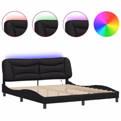 VidaXL 3213948, Noir, 1850 mm, 2,18 m, 745 mm, 1800 x 2000 mm, 1 pièce(s)